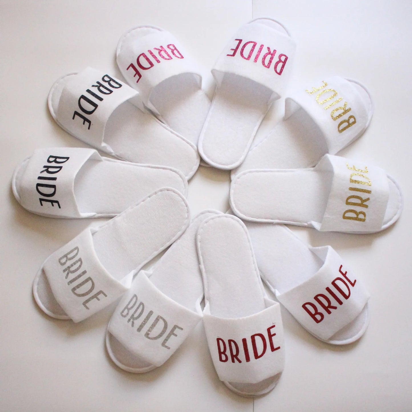 Bride To Be many variations Slippers Team Bride Shower Wedding Decoration Bridesmaid Hen Party Soft Slippers Ladies Hot Stamping Letter Slippers