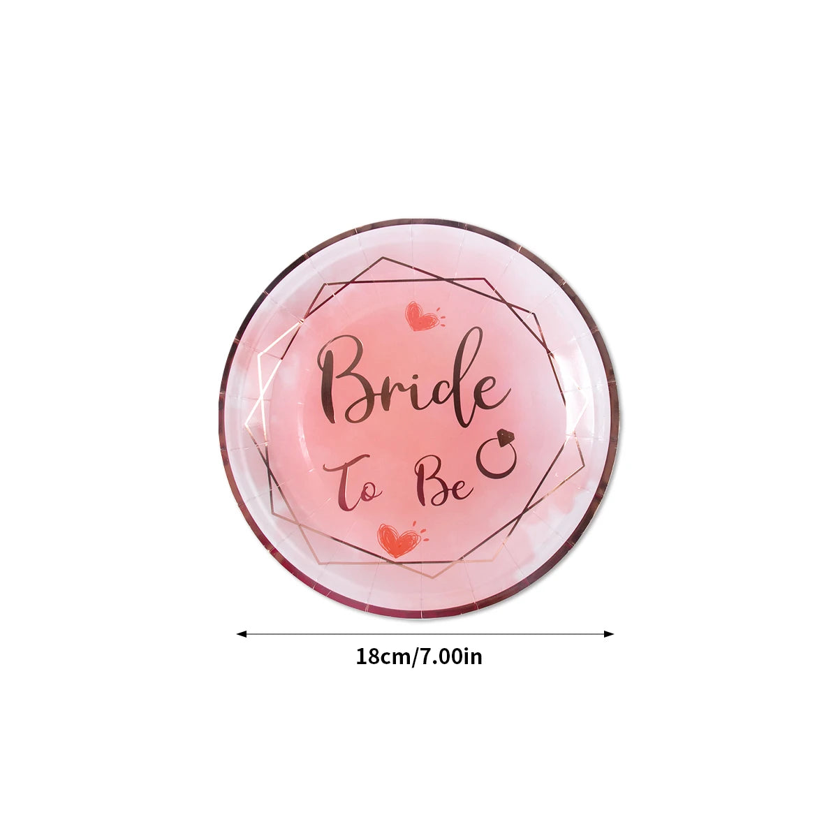 Bride To Be Tableware Cups Plate paper products Variations of Bachelorette Party Bridal Shower Gift Wedding Decorations
