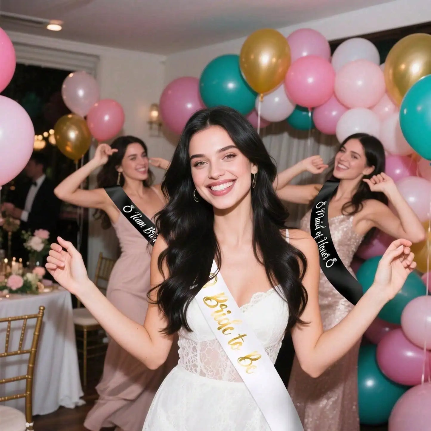 Bride To Be Maid Of Honor 4 different sets to choose from Sash Veil Glasses Set Wedding Party bachelorette Party Bridesmaid