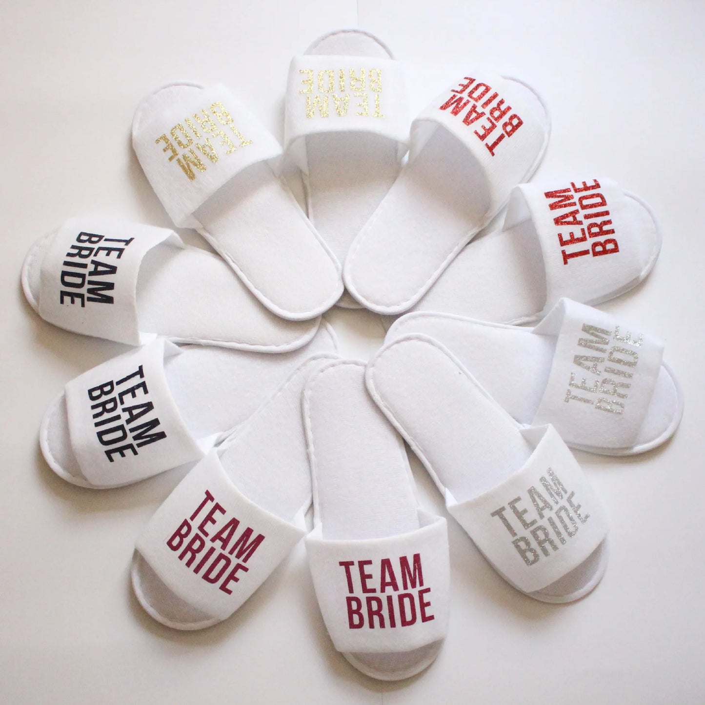 Bride To Be many variations Slippers Team Bride Shower Wedding Decoration Bridesmaid Hen Party Soft Slippers Ladies Hot Stamping Letter Slippers