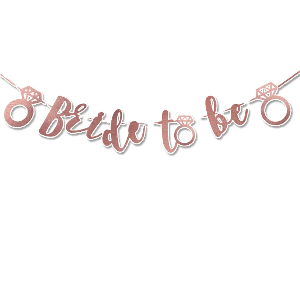 Bride To Be Tableware Cups Plate paper products Variations of Bachelorette Party Bridal Shower Gift Wedding Decorations