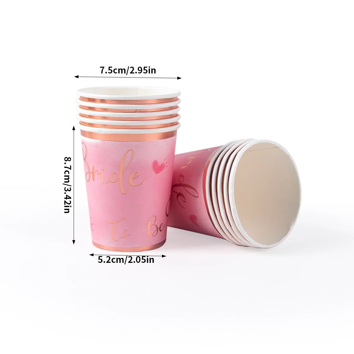 Bride To Be Tableware Cups Plate paper products Variations of Bachelorette Party Bridal Shower Gift Wedding Decorations