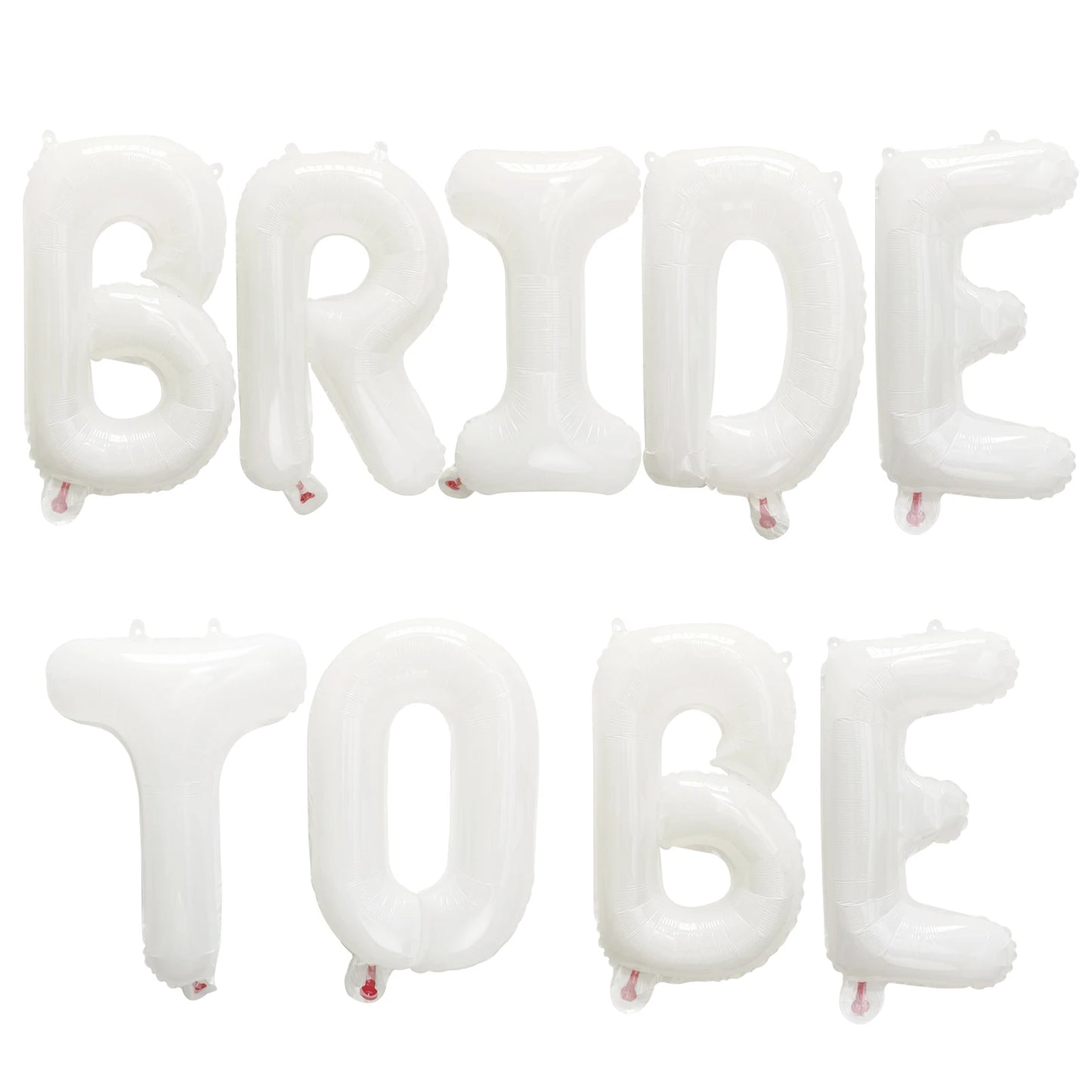 White Bride to be Letter Balloon Banner Bachelorette Hen Night Party Bridal Shower Engagement Party Wedding Decorations