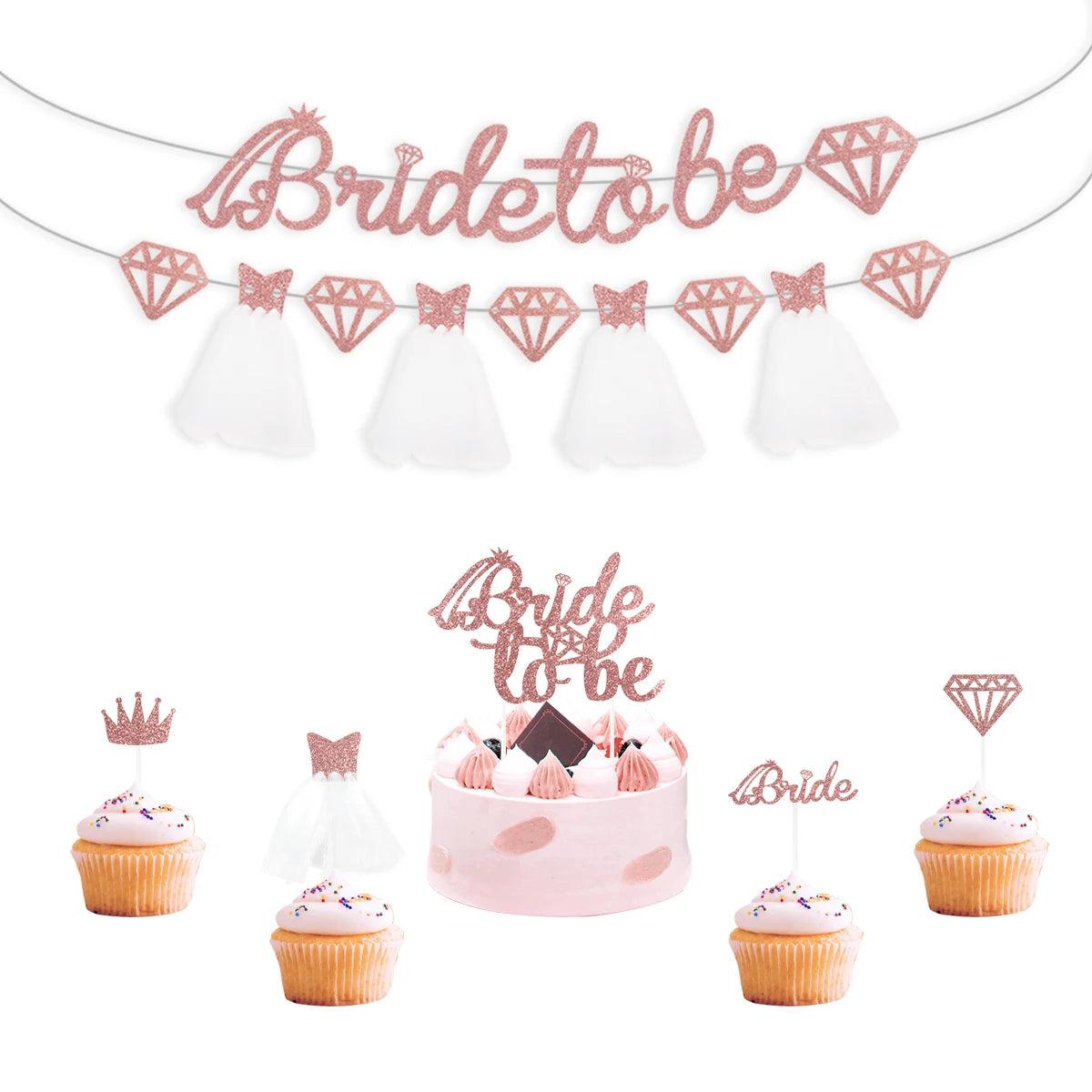 Rose Gold Bride To Be variations of Satin Sash Hairband Bridal Shower Wedding Decorations Hen Night Gifts Bachelorette Party Supplies